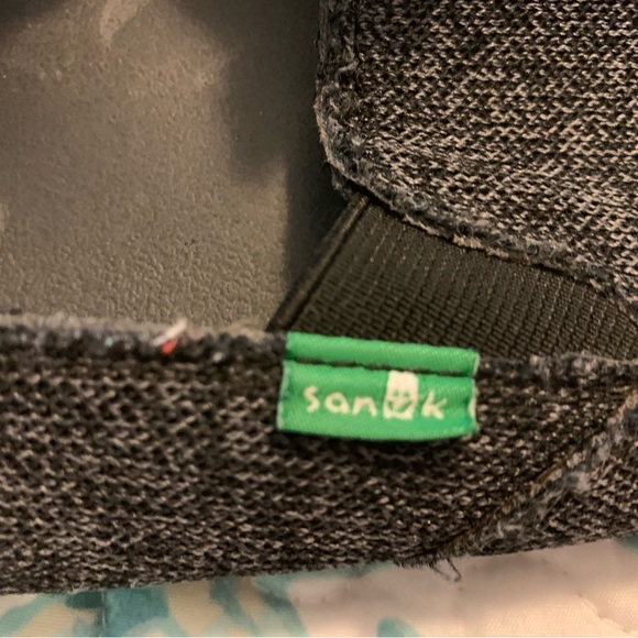 Sanuk Dark Gray Black Mens Size 11 Slip On Shoes - Picture 2 of 5